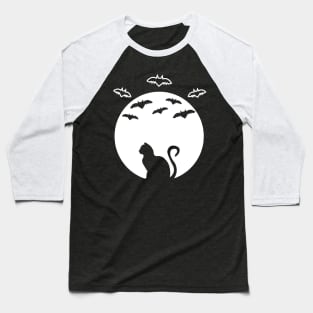 Cat and Bats Baseball T-Shirt